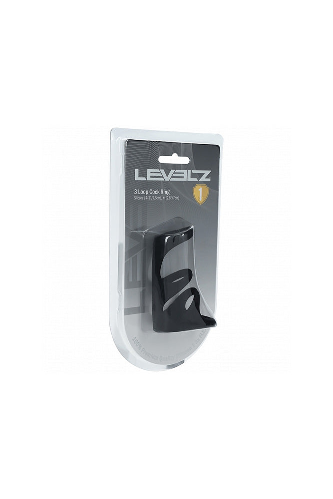 Shots Toys - Levelz - 3 Loop Silicone Cock Ring - Stag Shop