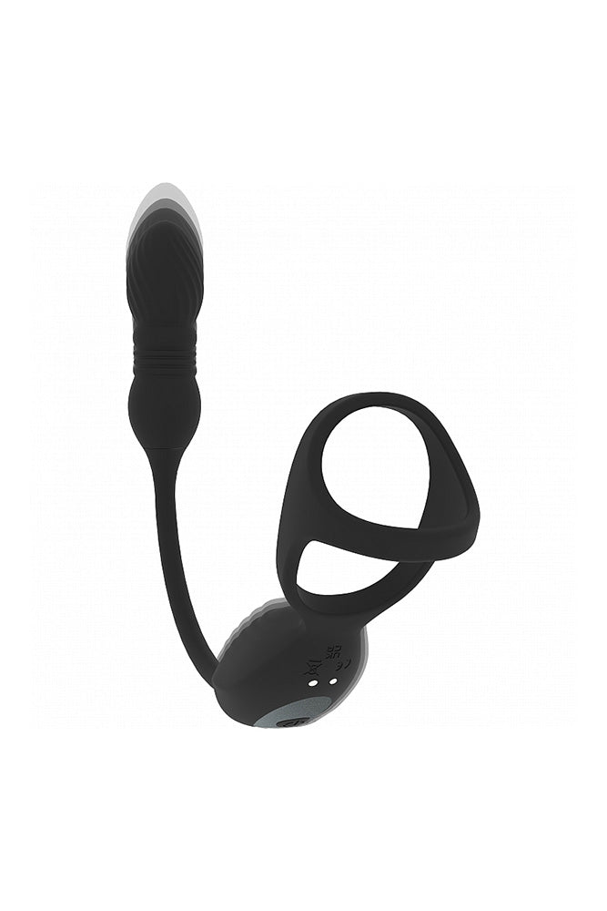 Shots Toys - Levelz - Vibrating & Thrusting Silicone Tri O Cock Ring with Prostate Stimulator - Stag Shop