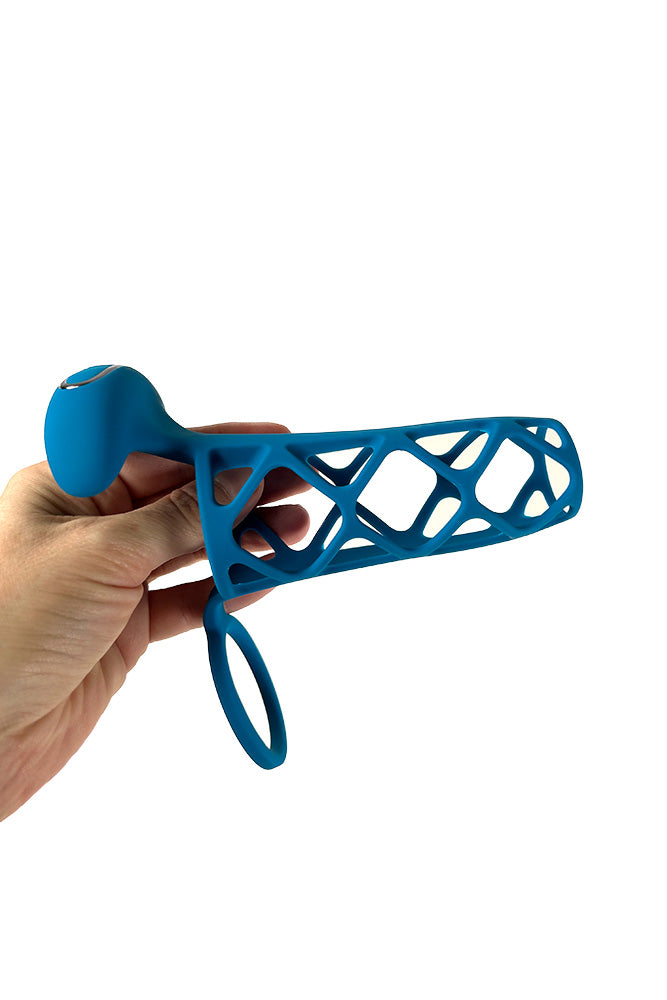 Shots Toys - Levelz - Vibrating Cage Silicone Cock Sleeve & Ball Ring - Stag Shop