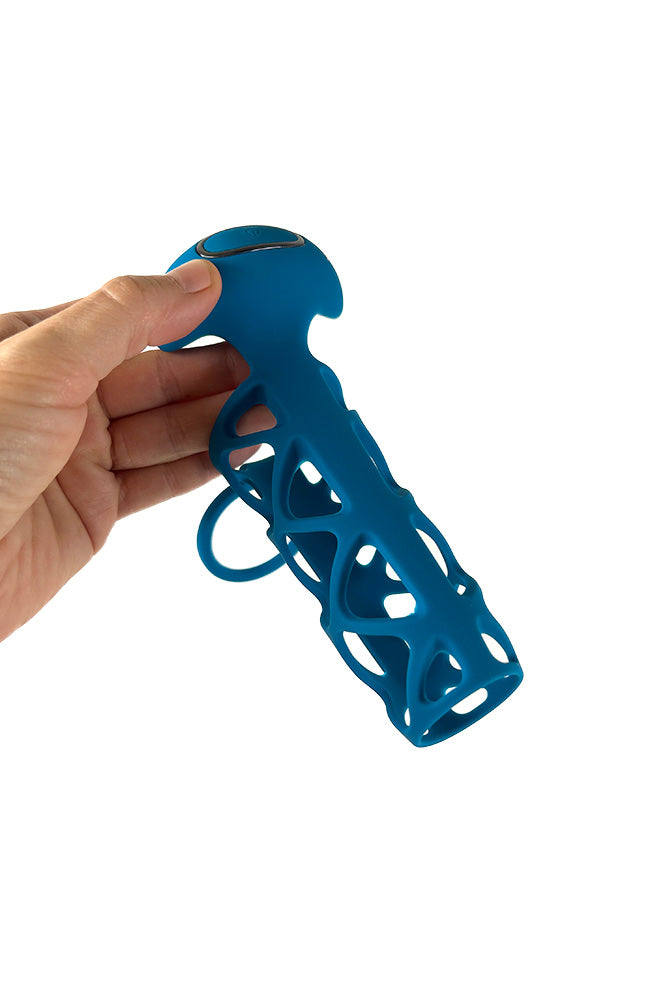 Shots Toys - Levelz - Vibrating Cage Silicone Cock Sleeve & Ball Ring - Stag Shop