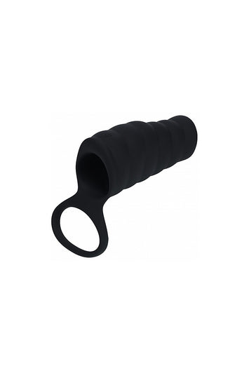 Shots Toys - Levelz - Vibrating Ribbed Silicone Cock Sleeve & Ball Ring - Stag Shop