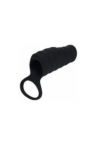 Thumbnail for Shots Toys - Levelz - Vibrating Ribbed Silicone Cock Sleeve & Ball Ring - Stag Shop