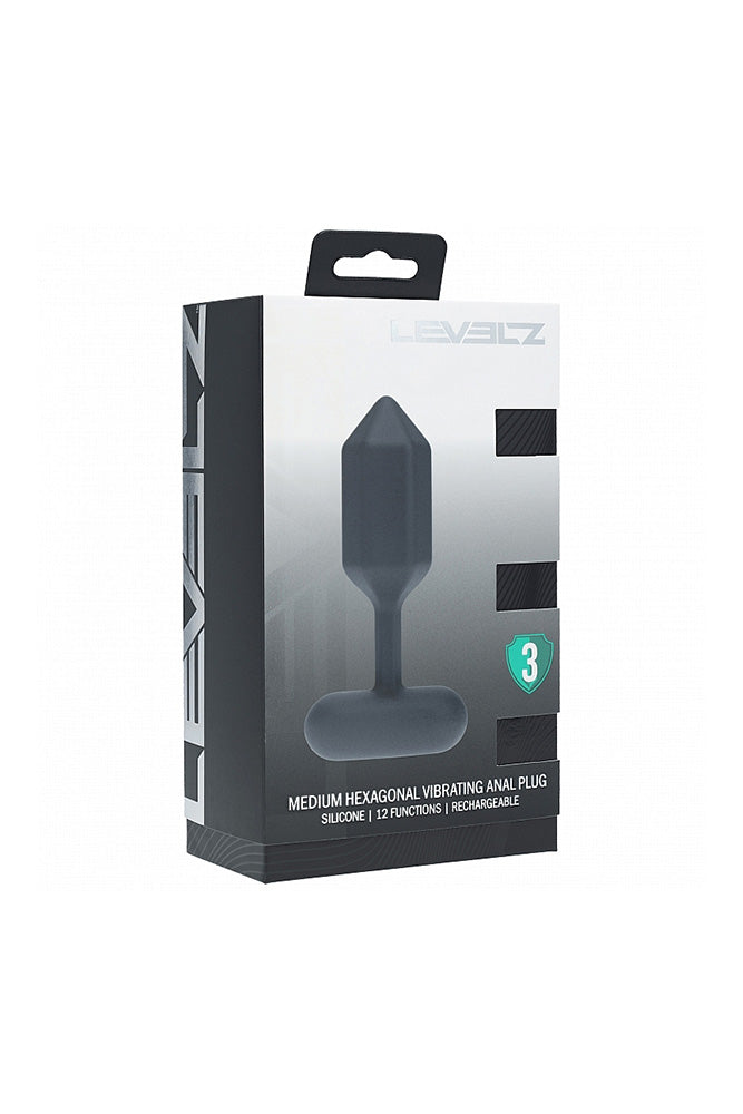 Shots Toys - Hexagonal Vibrating Silicone Anal Plug - Stag Shop