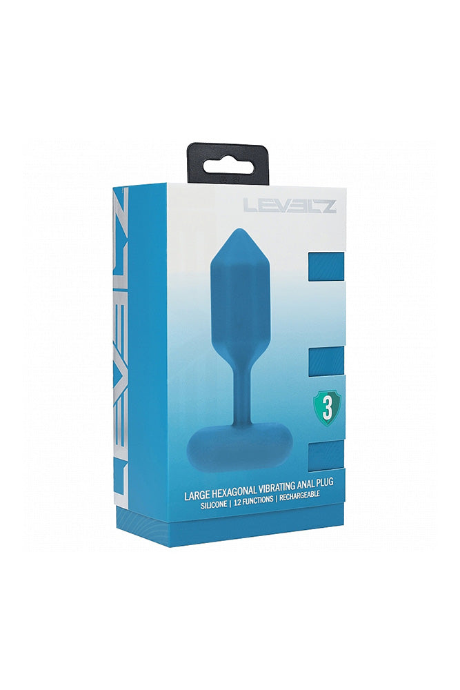 Shots Toys - Hexagonal Vibrating Silicone Anal Plug - Stag Shop