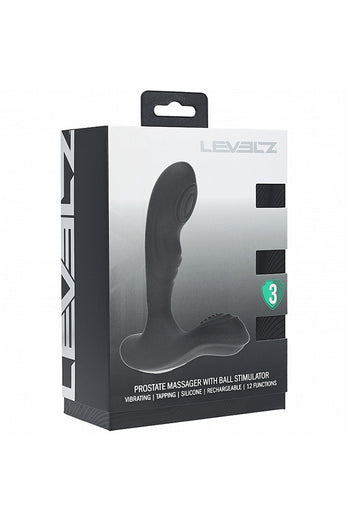 Shots Toys - Levelz - Vibrating & Tapping Prostate Massager with Ball Stimulator - Stag Shop