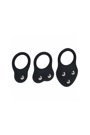 Shots Toys - Levelz - Weighted Cock Ring Training Trio - Stag Shop