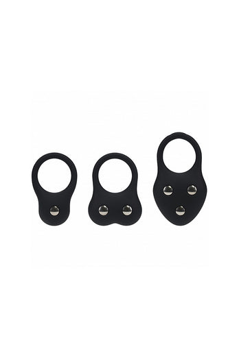 Shots Toys - Levelz - Weighted Cock Ring Training Trio - Stag Shop