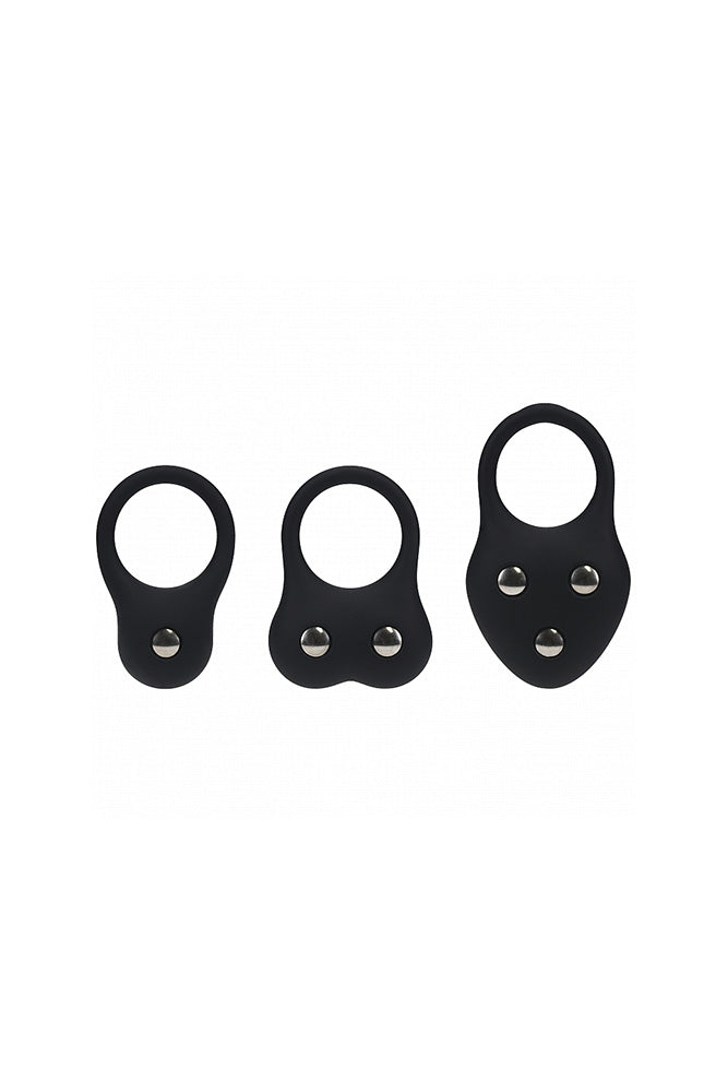Shots Toys - Levelz - Weighted Cock Ring Training Trio - Stag Shop