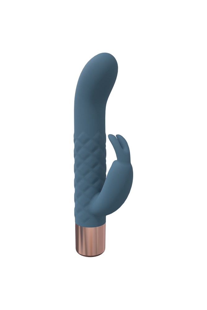 Shots Toys - Loveline - Devotion Mini Rabbit Vibrator - Blue - Stag Shop