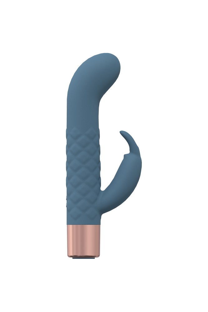 Shots Toys - Loveline - Devotion Mini Rabbit Vibrator - Blue - Stag Shop