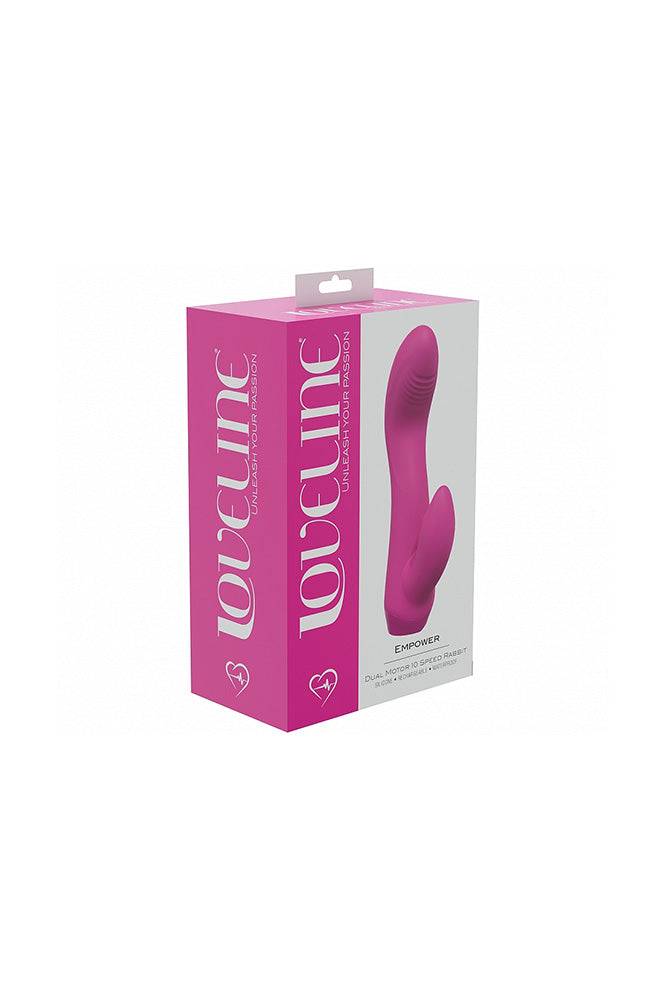 Shots Toys - Loveline - Empower Mini Rabbit Vibrator - Pink - Stag Shop