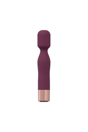 Shots Toys - Loveline - Glamour Mini Wand Vibrator - Burgundy - Stag Shop