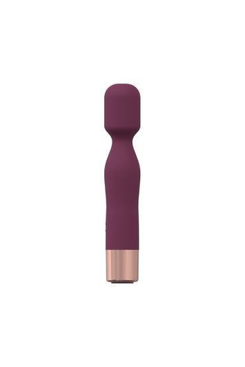 Shots Toys - Loveline - Glamour Mini Wand Vibrator - Burgundy - Stag Shop