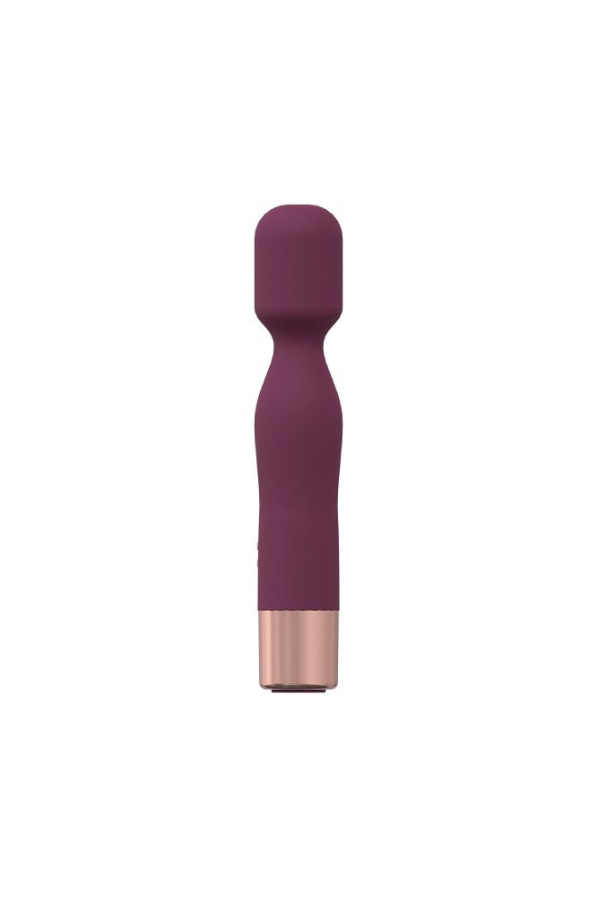 Shots Toys - Loveline - Glamour Mini Wand Vibrator - Burgundy - Stag Shop