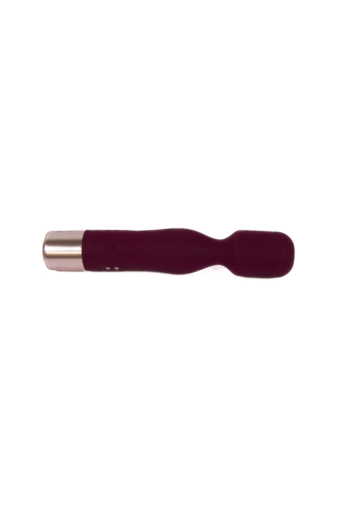 Shots Toys - Loveline - Glamour Mini Wand Vibrator - Burgundy - Stag Shop