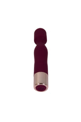Shots Toys - Loveline - Glamour Mini Wand Vibrator - Burgundy - Stag Shop