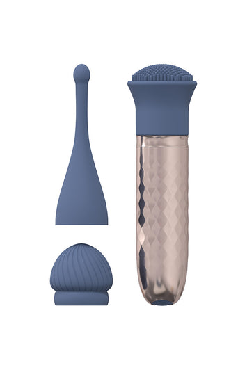 Shots - Loveline - The Thrill Interchangeable Vibrator - Blue - Stag Shop