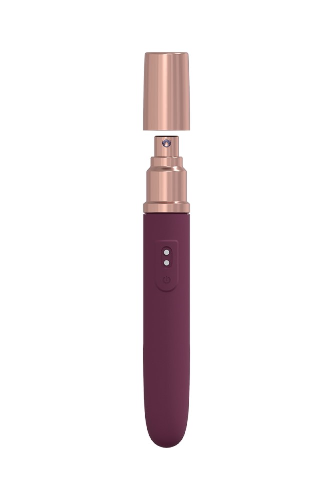 Shots Toys - Loveline - The Traveler Vibrator with Refillable Lube Storage - Various Colours - Stag Shop