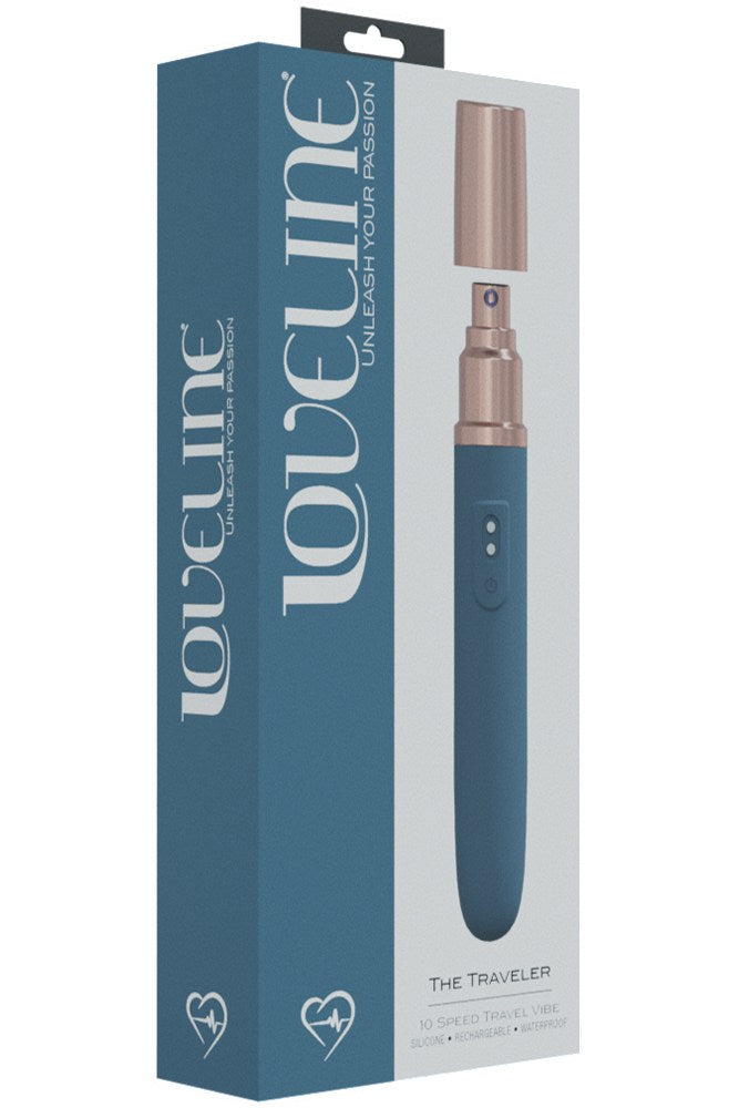 Shots Toys - Loveline - The Traveler Vibrator with Refillable Lube Storage - Various Colours - Stag Shop
