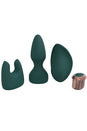 Shots Toys - Loveline - Ultimate Kit Vibrating Bullet with 3 Interchangeable Sleeves - Green - Stag Shop