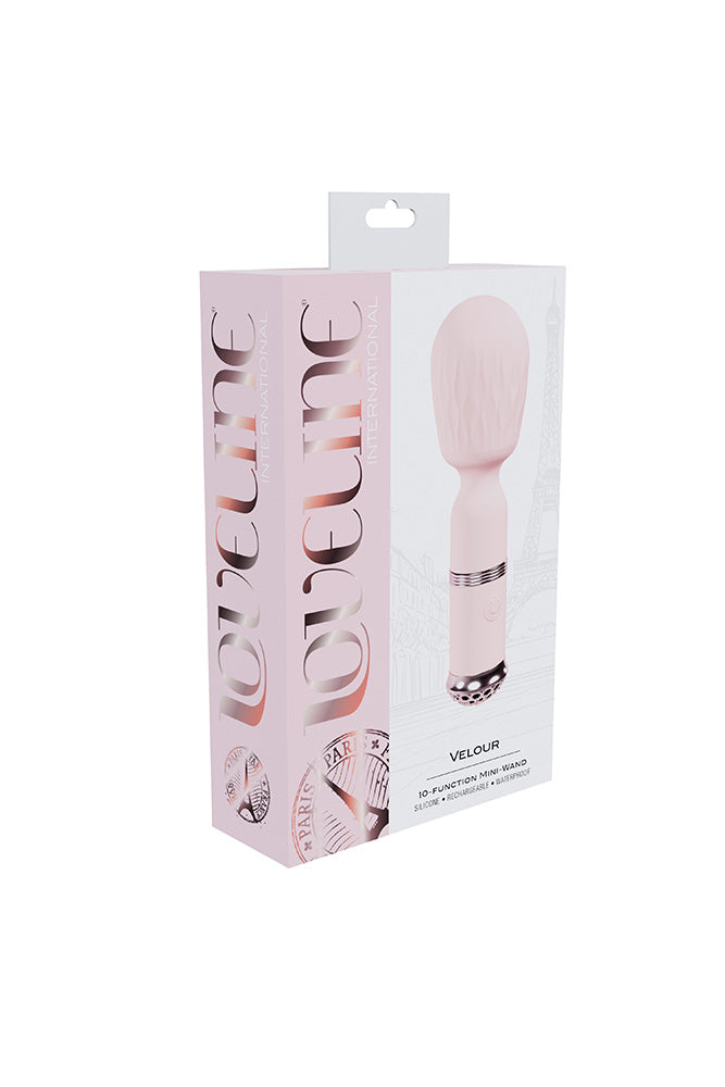 Shots - Loveline - Velour Mini Wand Vibrator - Stag Shop