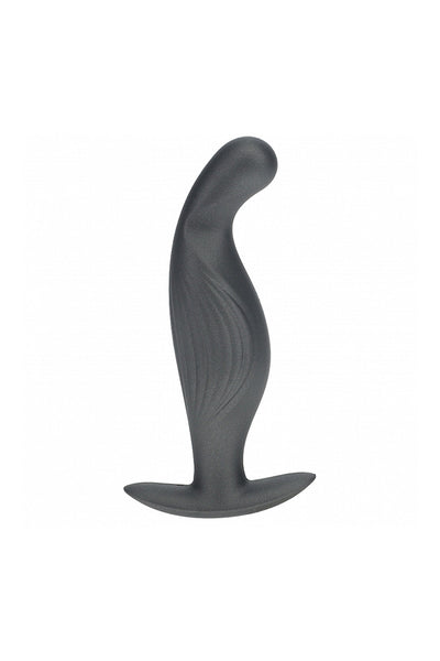 Ouch by Shots Toys - P-Spot Silicone Anal Plug - Gunmetal | Stag Shop