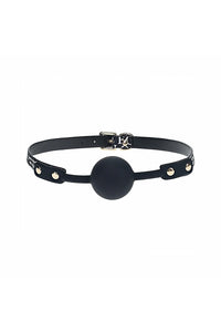 Thumbnail for Ouch by Shots Toys - NY Collection - Silicone Breathable Ball Gag - Black - Stag Shop