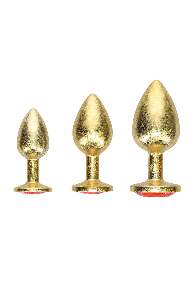 Ouch International - Milan Collection - Metal Anal Plug Set - Stag Shop