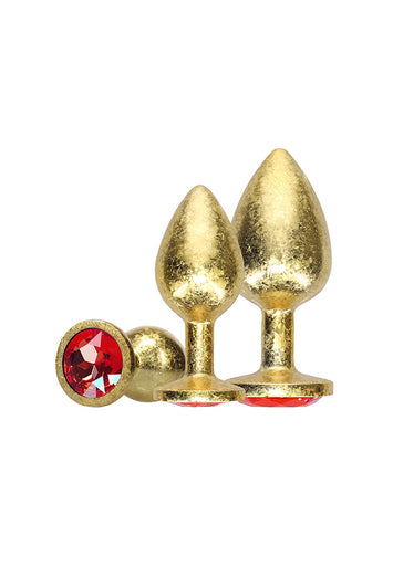 Ouch International - Milan Collection - Metal Anal Plug Set - Stag Shop