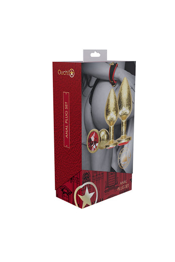 Ouch International - Milan Collection - Metal Anal Plug Set - Stag Shop