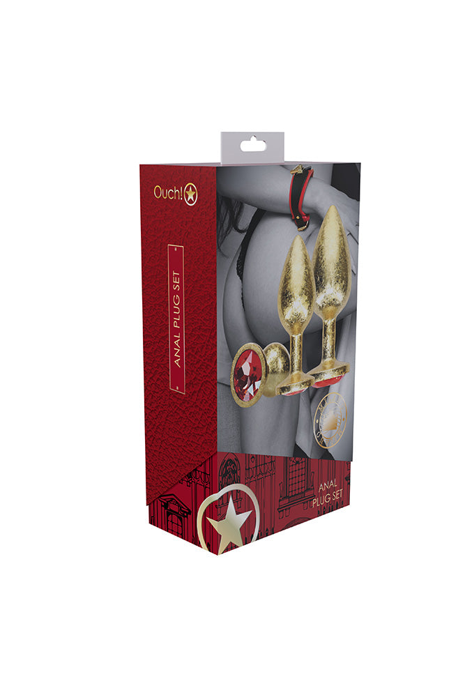 Ouch International - Milan Collection - Metal Anal Plug Set - Stag Shop