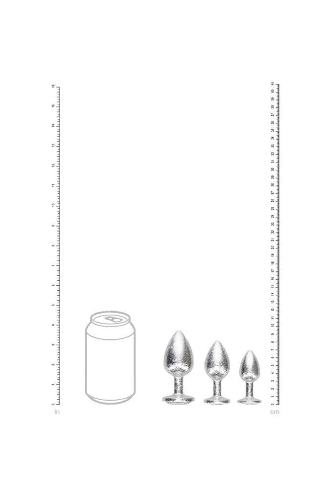 Ouch International - New York Collection - Metal Anal Plug Set - Stag Shop