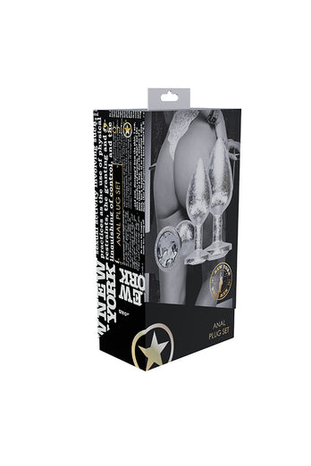 Ouch International - New York Collection - Metal Anal Plug Set - Stag Shop