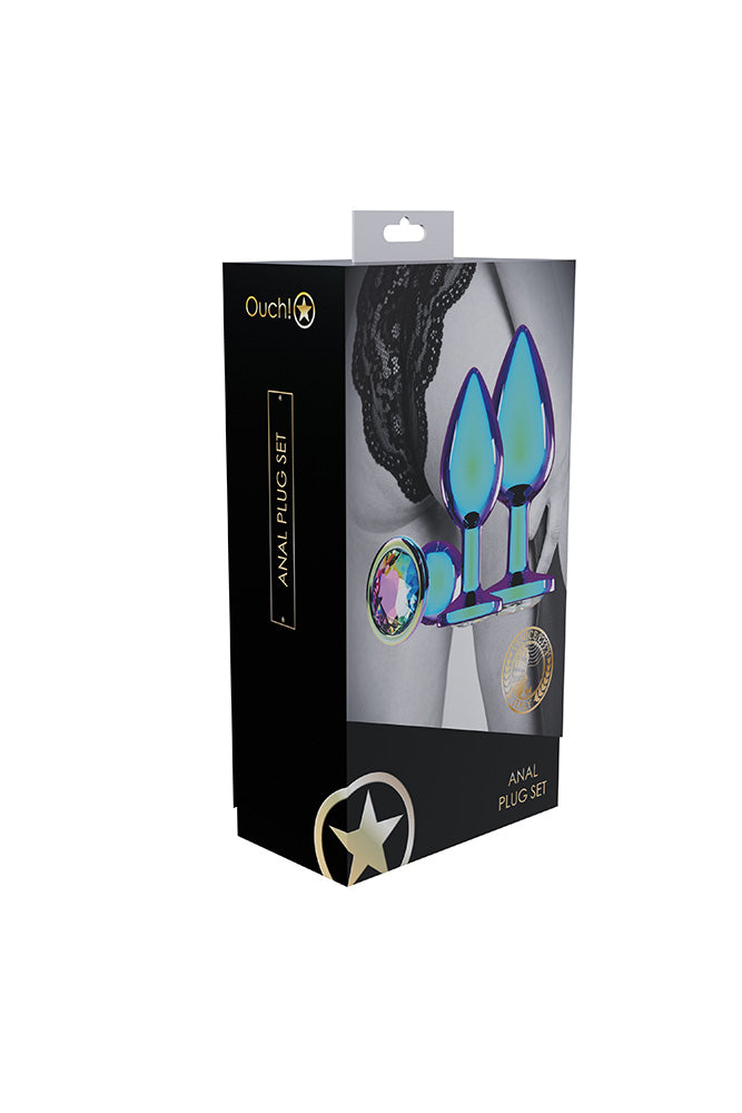 Ouch International - Venice Collection - Metal Anal Plug Set - Stag Shop