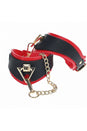 Ouch by Shots Toys - Milan Collection - Ankle Cuffs - Black/Red - Stag Shop