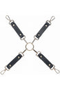 Ouch by Shots Toys - Milan Collection - Hogtie Connector - Black/Gold - Stag Shop