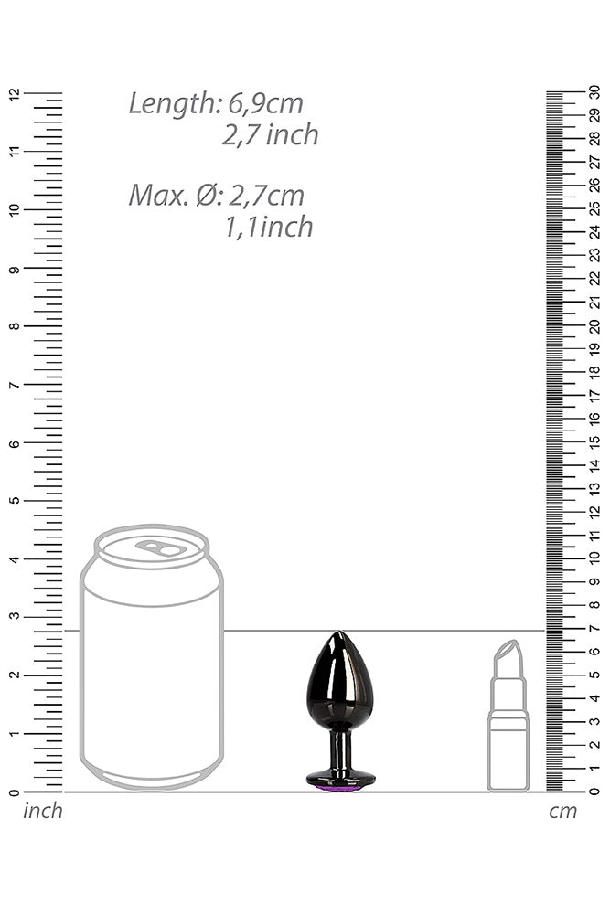 Ouch by Shots Toys - Small Aluminum Heart Gem Butt Plug - Stag Shop