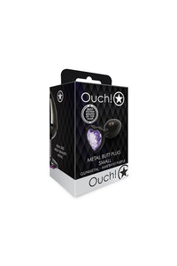Thumbnail for Ouch by Shots Toys - Small Aluminum Heart Gem Butt Plug - Stag Shop