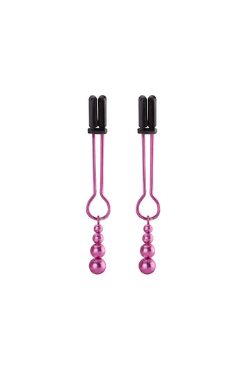 Ouch by Shots Toys - Teasing Nipple Clamps - Pink - Stag Shop