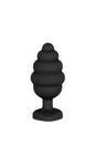Ribbed Diamond Heart Plug - Stag Shop