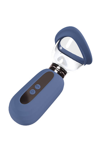 Shots Toys - Pumped - Dazzling Automatic Vulva, Clitoral & Breast Pump - Blue - Stag Shop