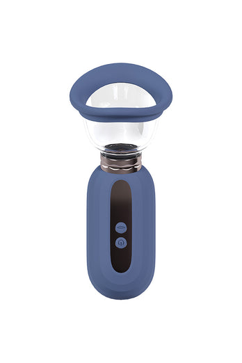 Shots Toys - Pumped - Dazzling Automatic Vulva, Clitoral & Breast Pump - Blue - Stag Shop