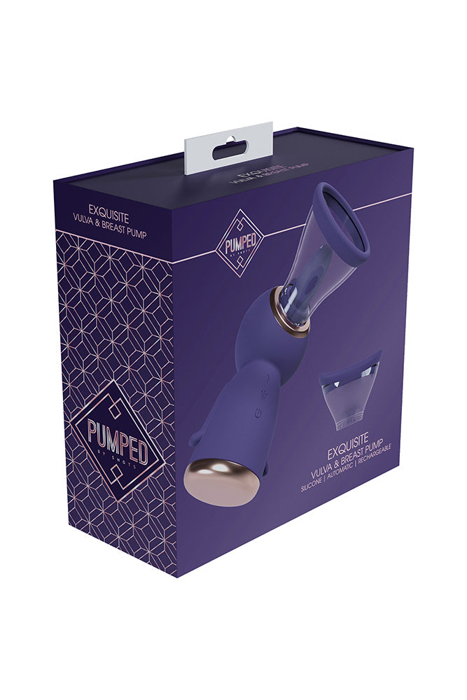 Shots Toys - Pumped - Exquisite Automatic Vulva & Breast Pump - Various Colours - Stag Shop