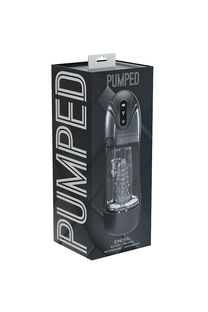 Shots Toys - Pumped - SonicPull Penis Pump Stroker - Stag Shop