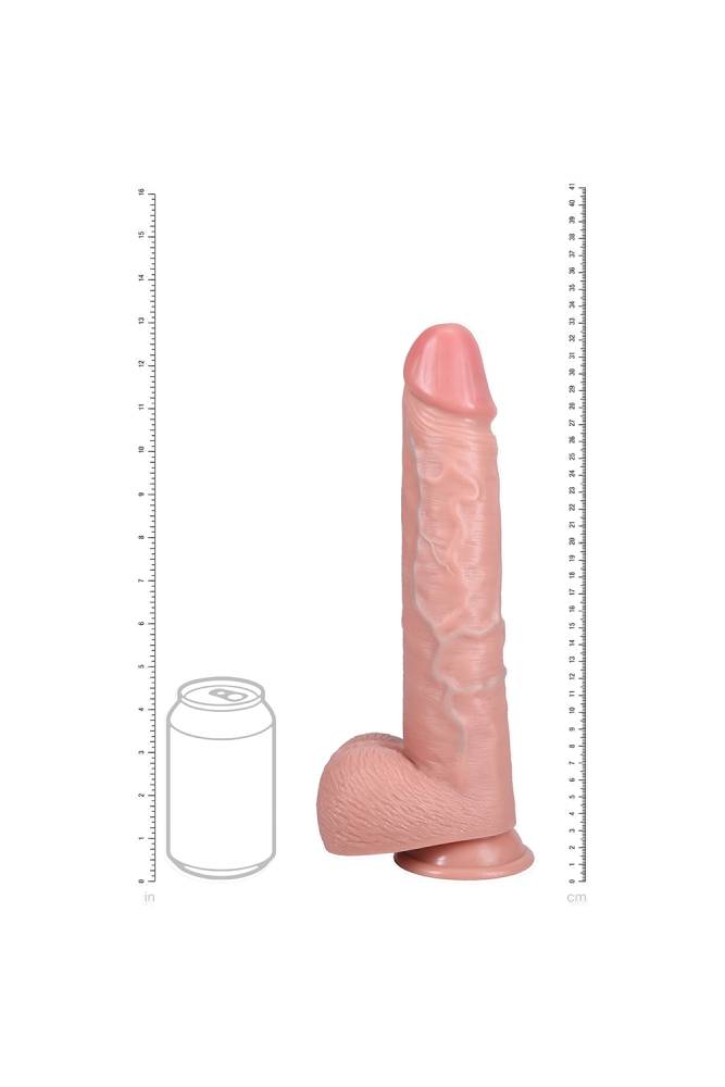 Shots Toys - Real Rock - Extra Long 13" Dildo with Balls - Various Colours - Stag Shop