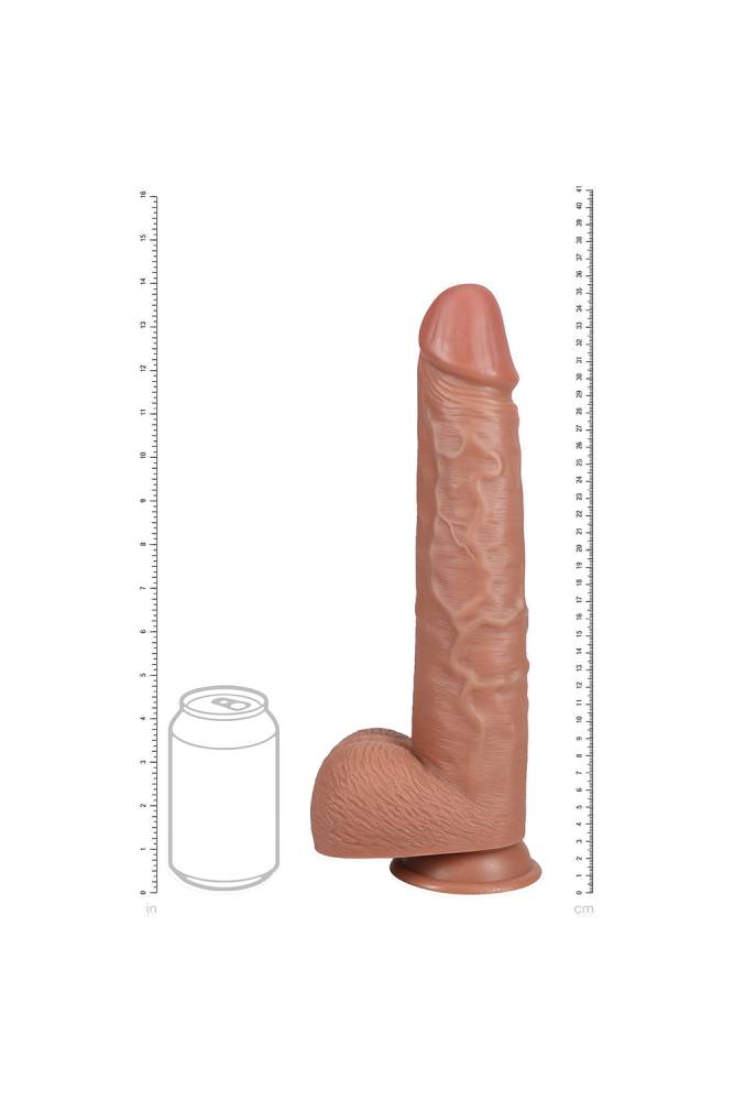 Shots Toys - Real Rock - Extra Long 14" Dildo with Balls - Various Colours - Stag Shop