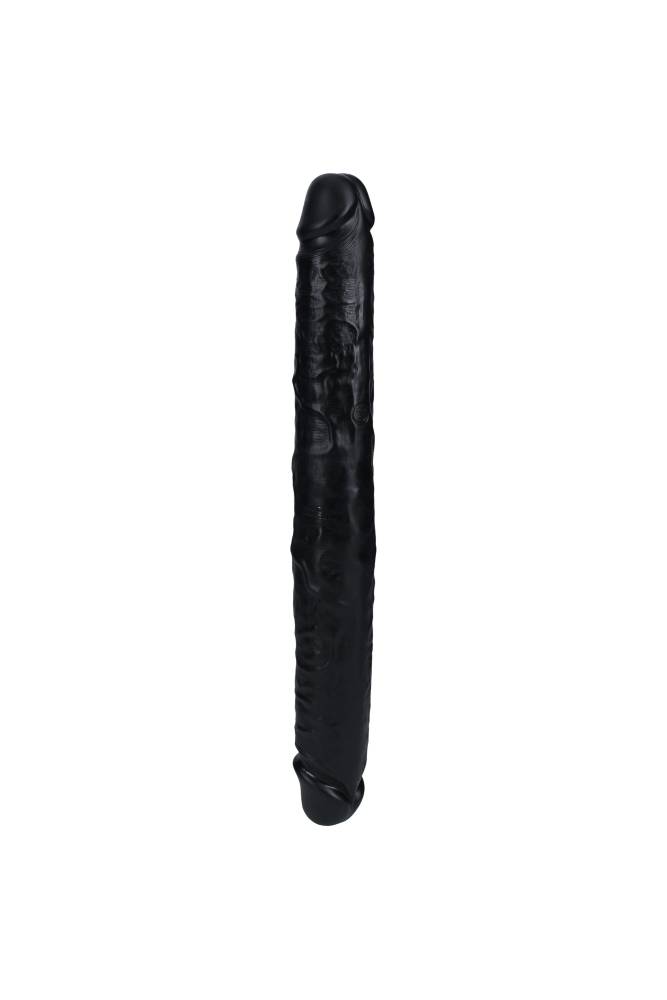 Shots Toys - Real Rock - Thick Double Ended Dong - Black - Various Sizes - Stag Shop