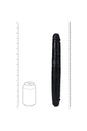 Shots Toys - Real Rock - Thick Double Ended Dong - Black - Various Sizes - Stag Shop