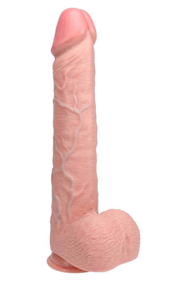 Shots Toys - Real Rock - Extra Long 15" Dildo with Balls - Various Colours - Stag Shop