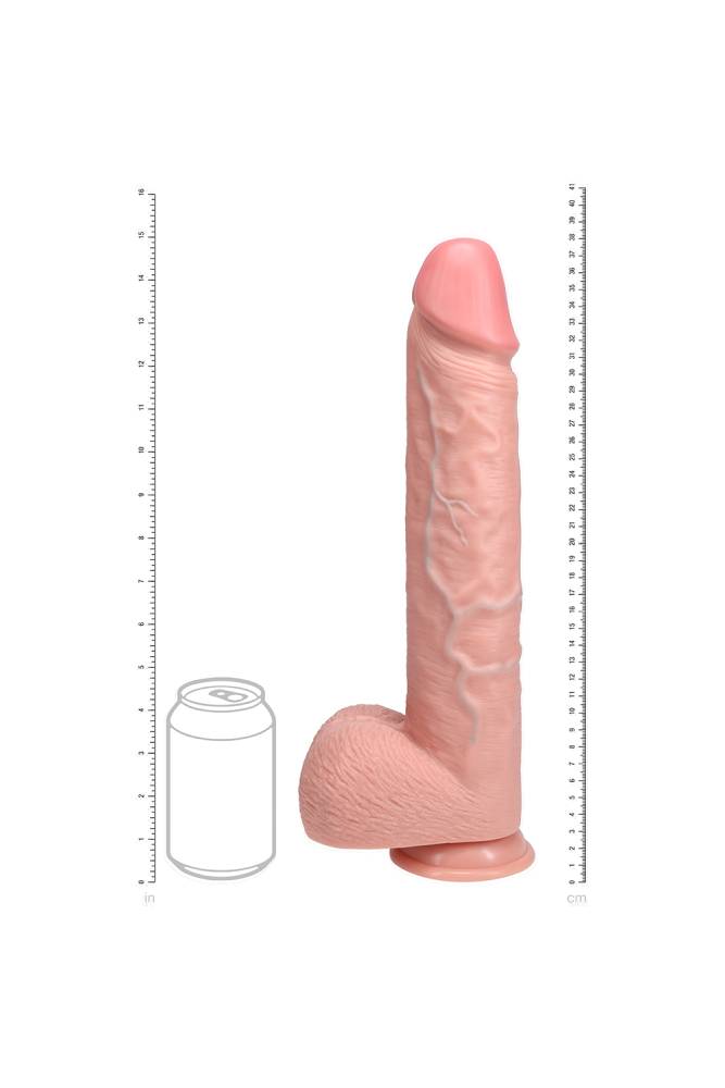Shots Toys - Real Rock - Extra Long 15" Dildo with Balls - Various Colours - Stag Shop